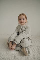 ［inné］Bloom padding suit (misty)