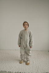 ［inné］Bloom padding suit (misty)