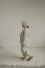 ［inné］Bloom padding suit (misty)