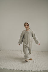 ［inné］Bloom padding suit (misty)