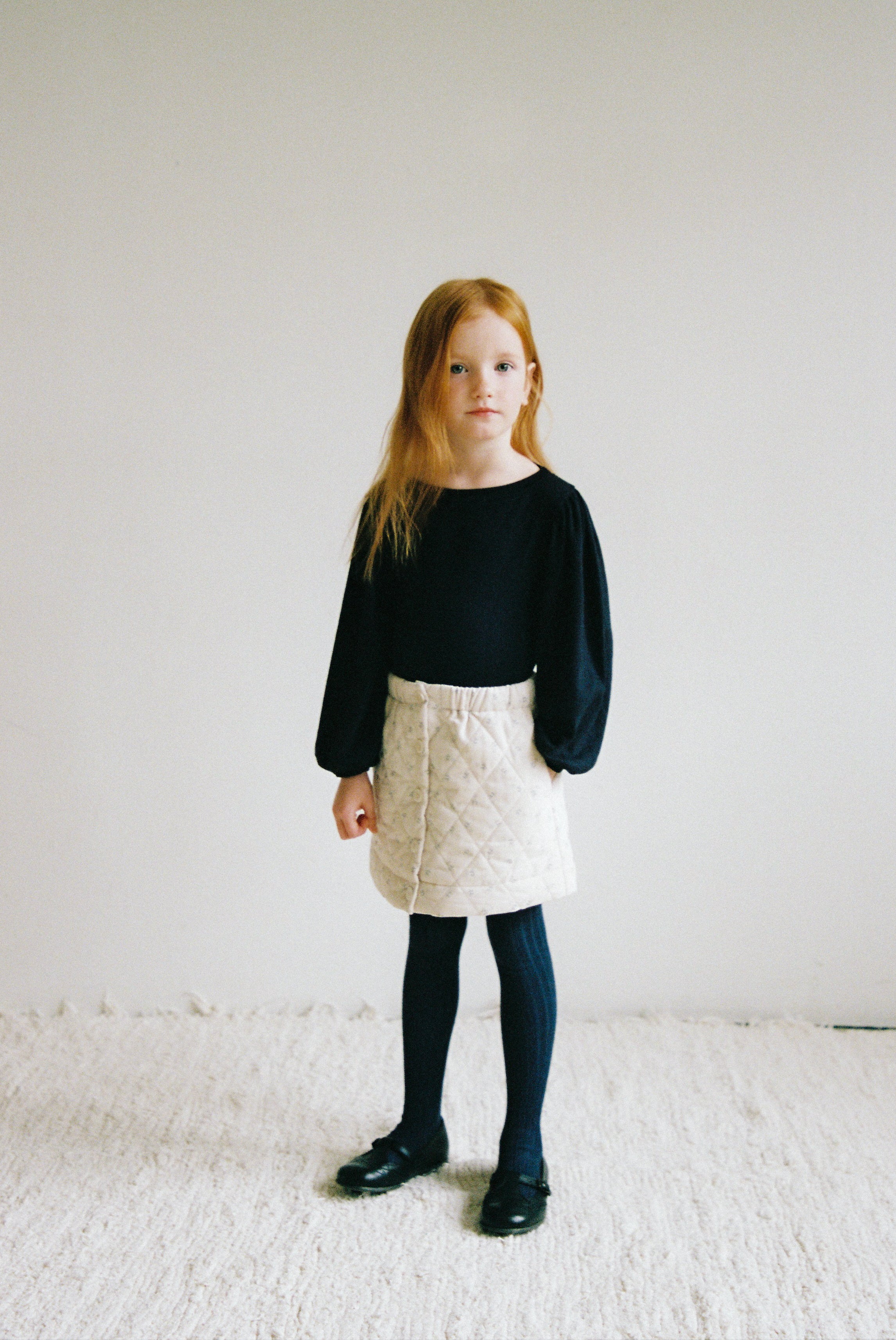 ［inné］Cloud quilted pinafore