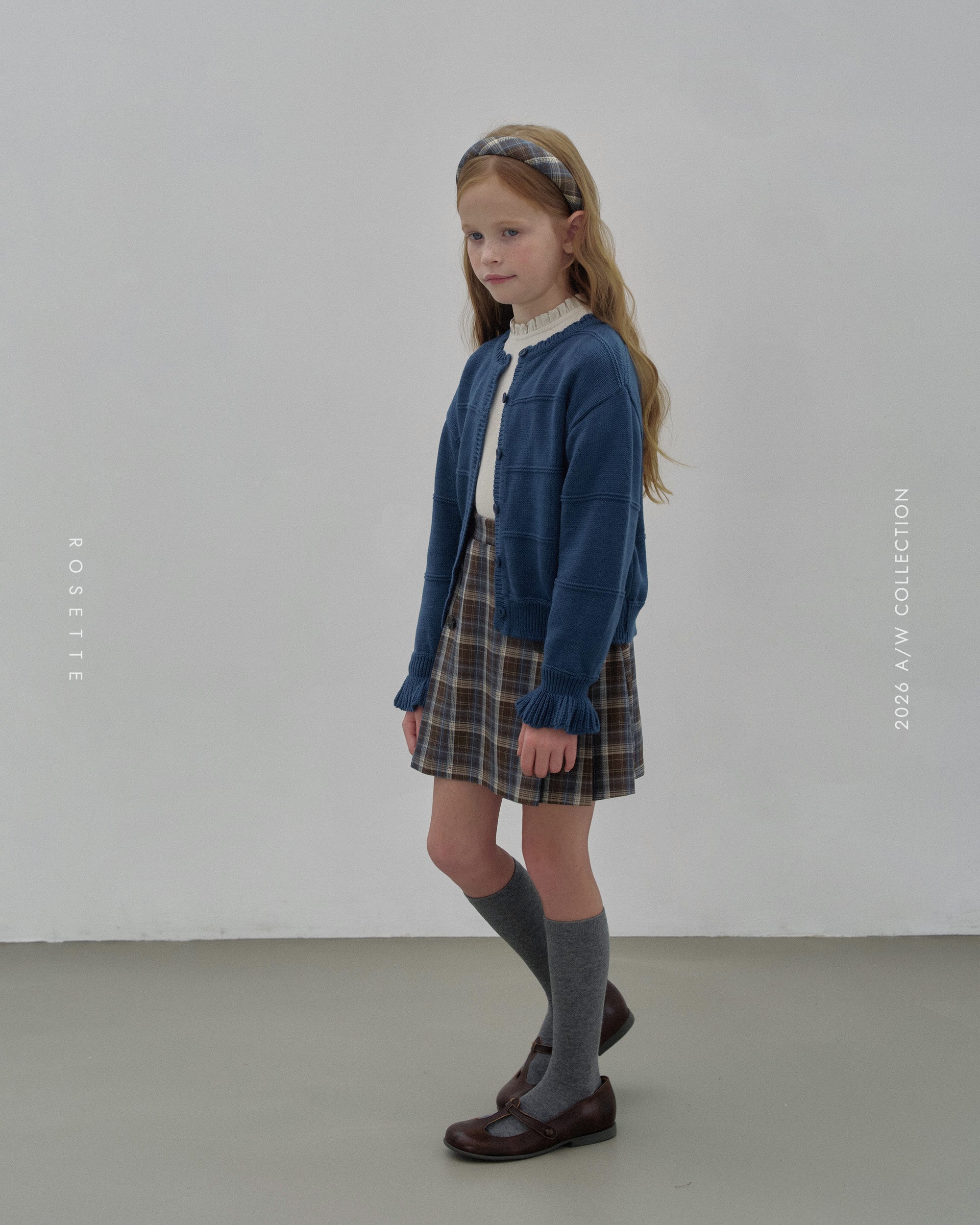 ［ROSETTE］Duel check skirt