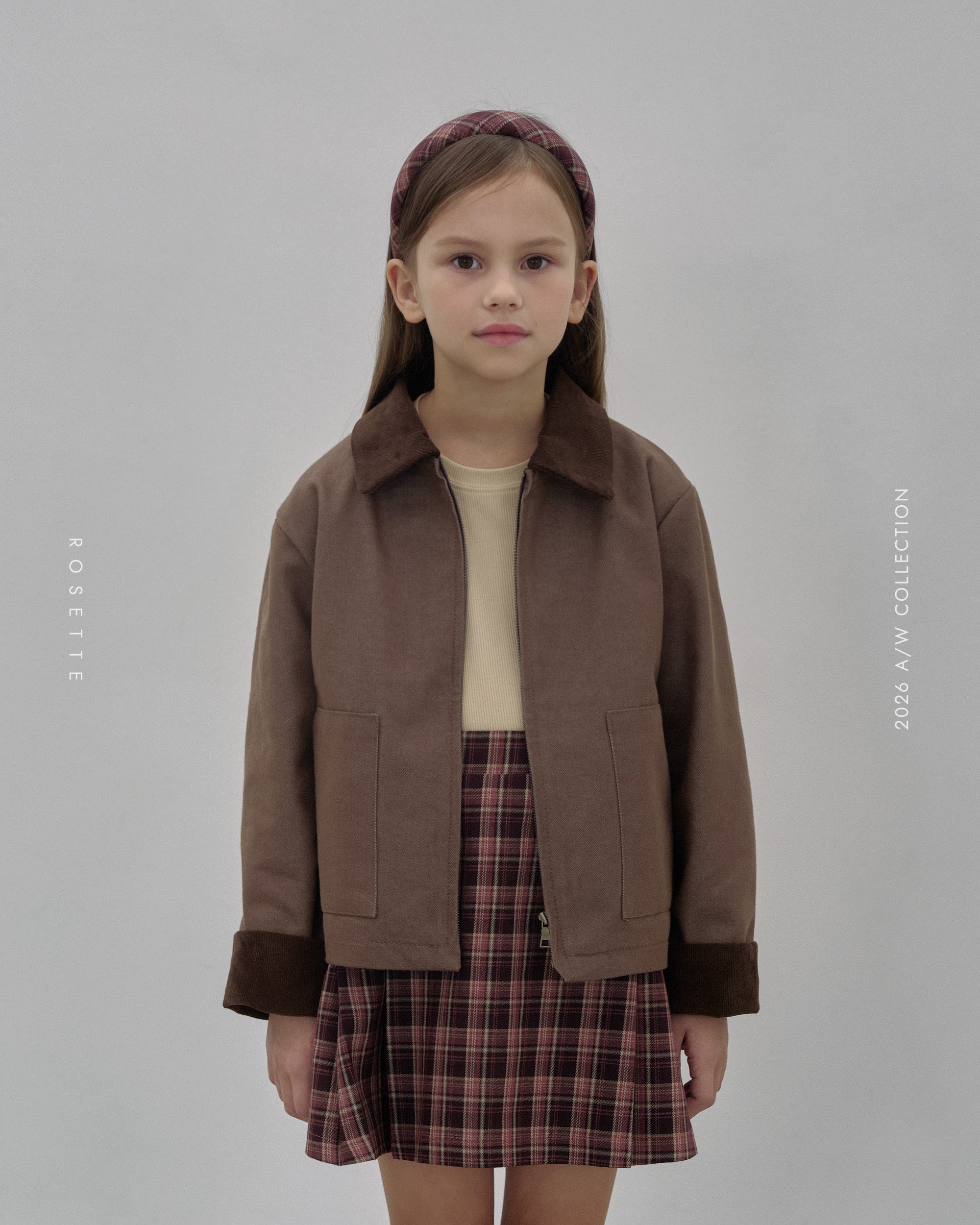 ［ROSETTE］Duel check skirt