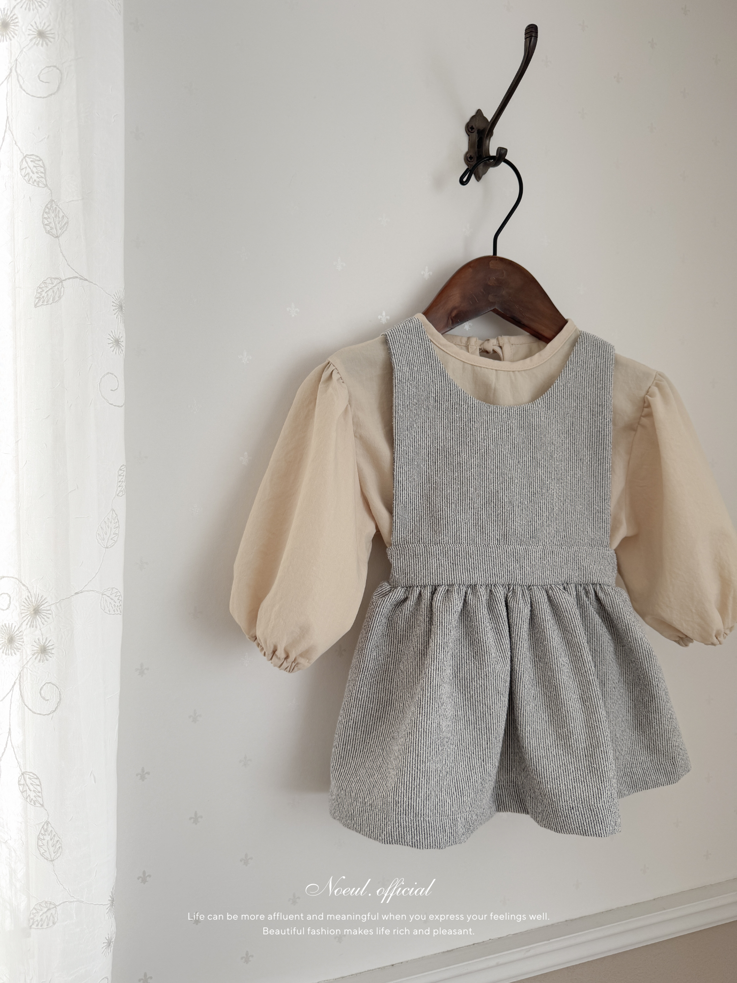 Balloon ribbon blouse (baby)