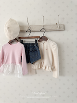 Heart pocket short pants