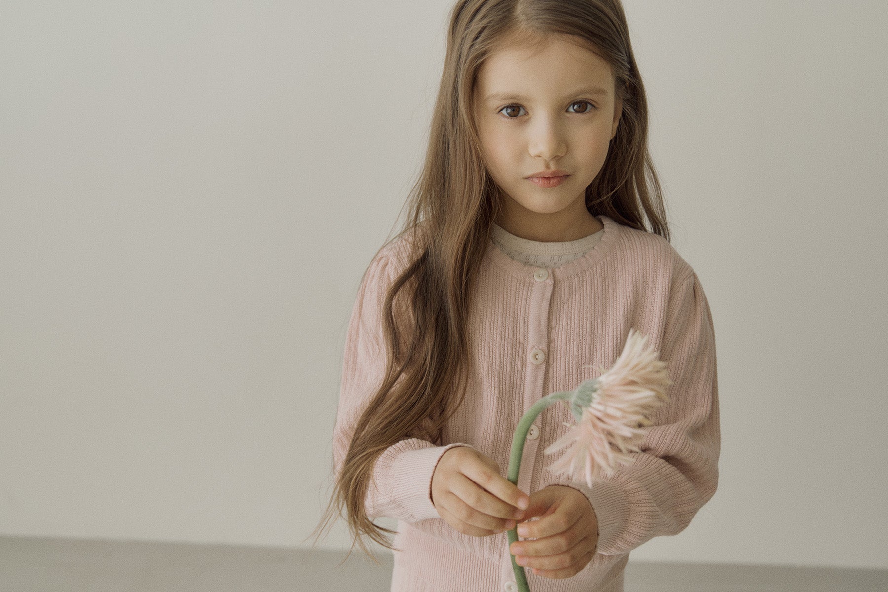 ［inné］Knit cardigan (pink)