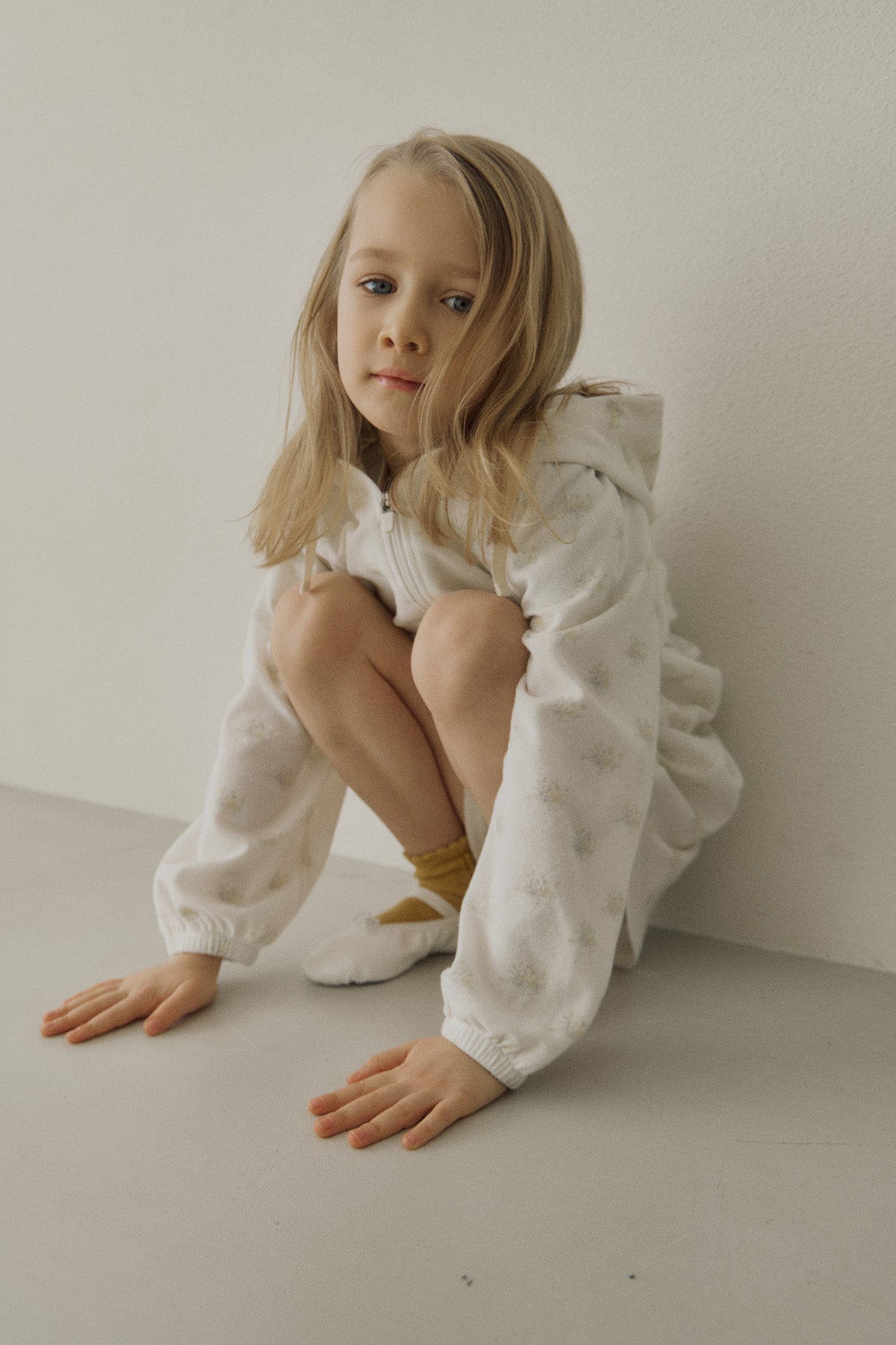 ［inné］Flora terry hoodie (flower)