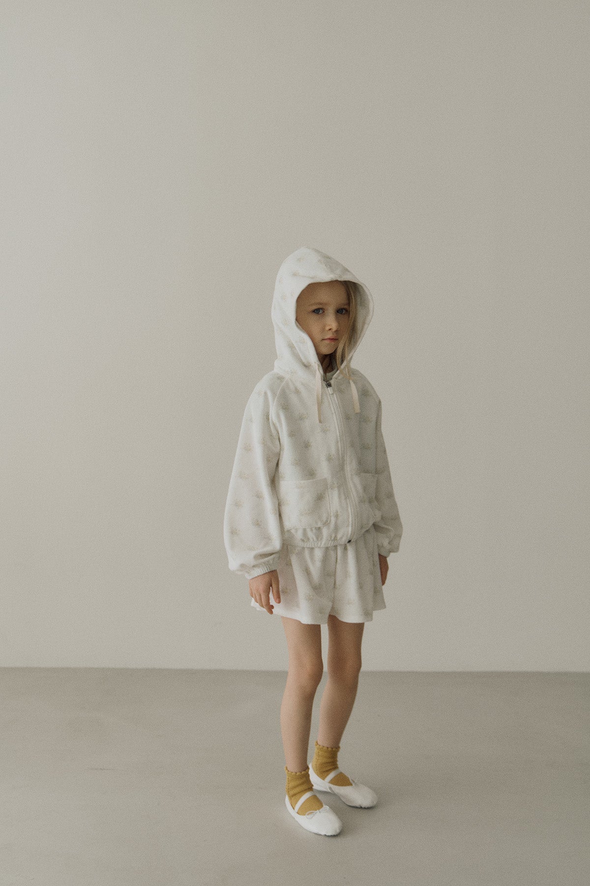 ［inné］Flora terry hoodie (flower)