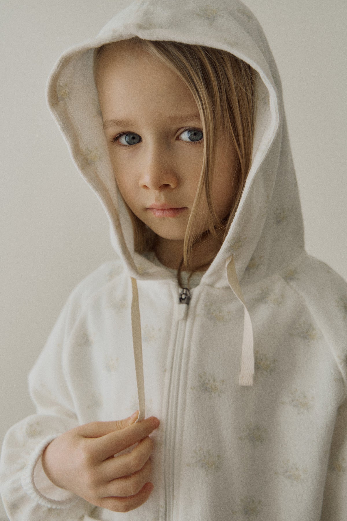 ［inné］Flora terry hoodie (flower)