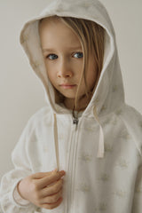 ［inné］Flora terry hoodie (flower)