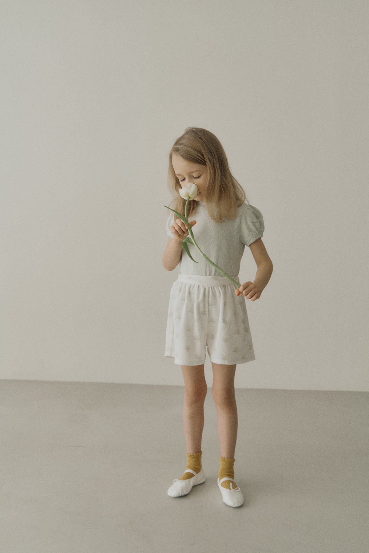 ［inné］Flora terry shorts (flower)