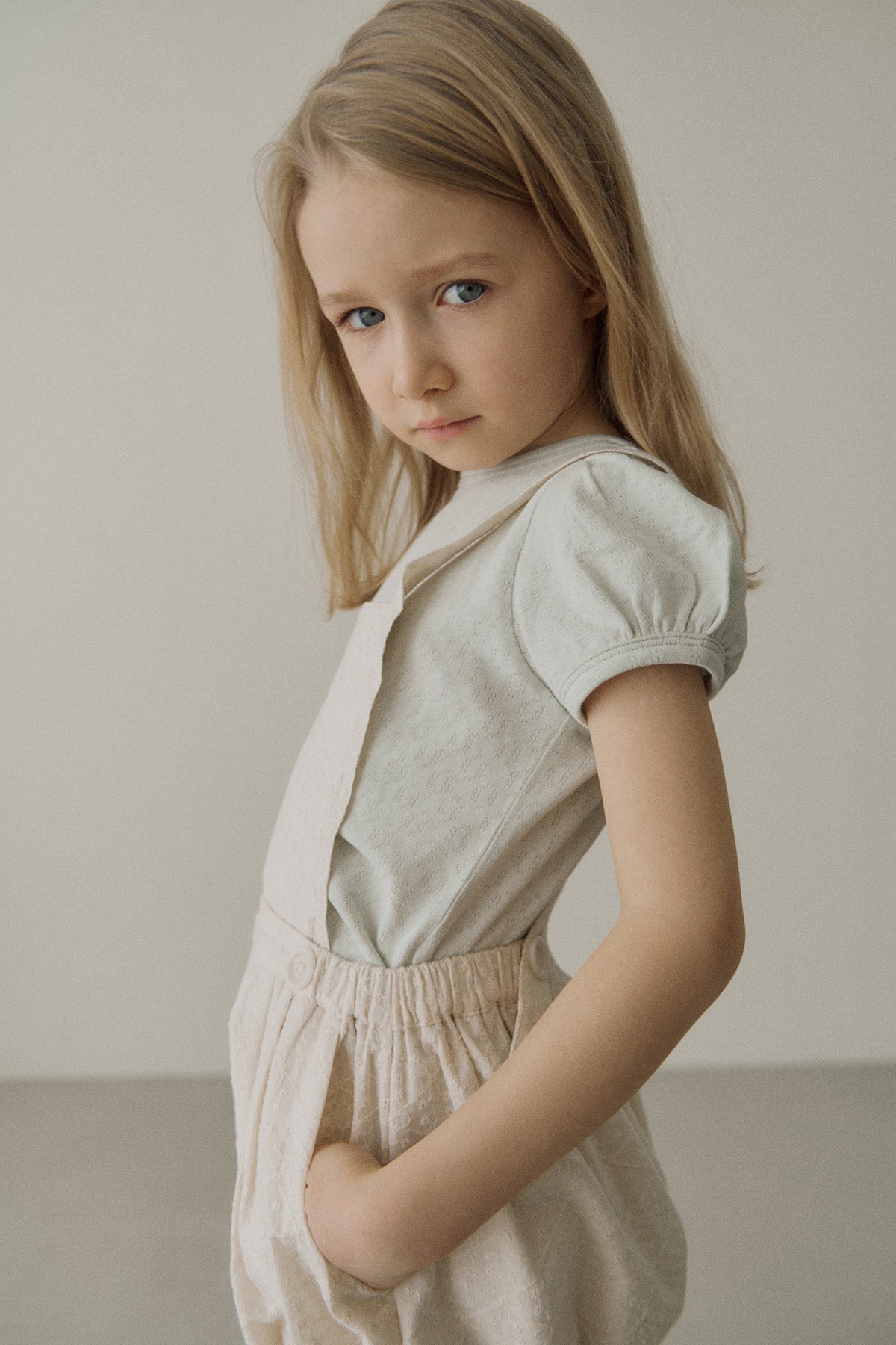 ［inné］Lilie eyelet tee (soft mint)