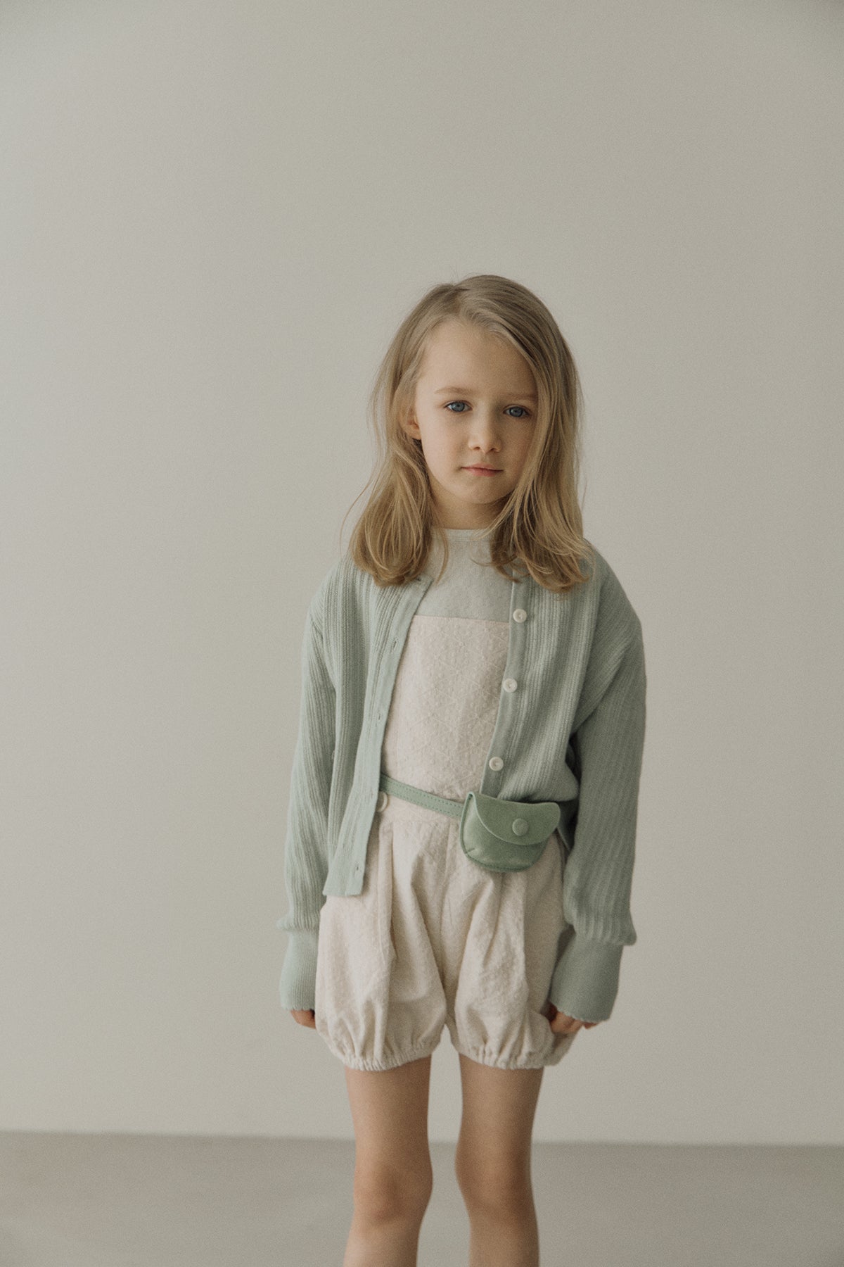 ［inné］Knit cardigan (mint)