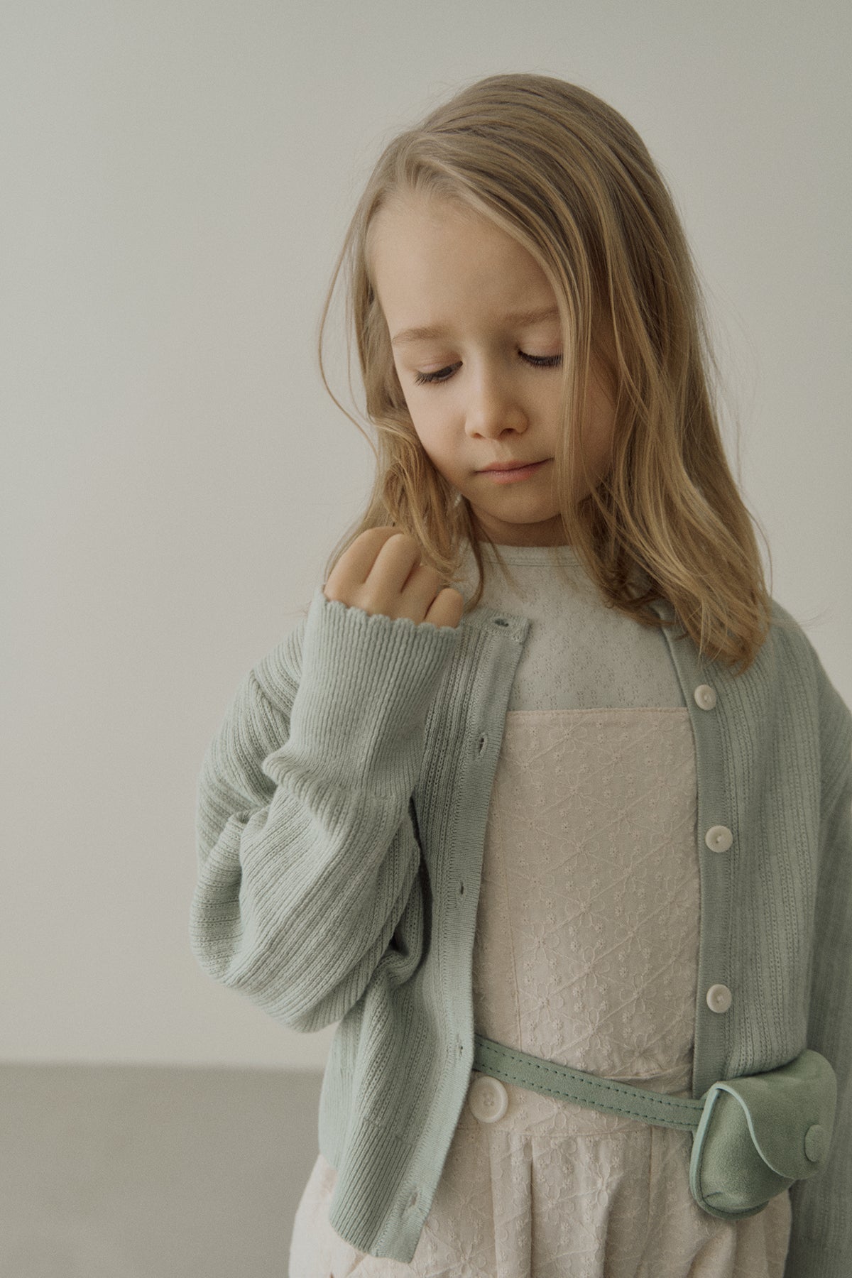 ［inné］Knit cardigan (mint)