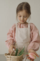 ［inné］Ballet gingham blouse (pink)