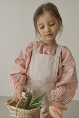 ［inné］Ballet gingham blouse (pink)