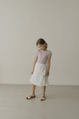 ［inné］Lace frill skirt (white)