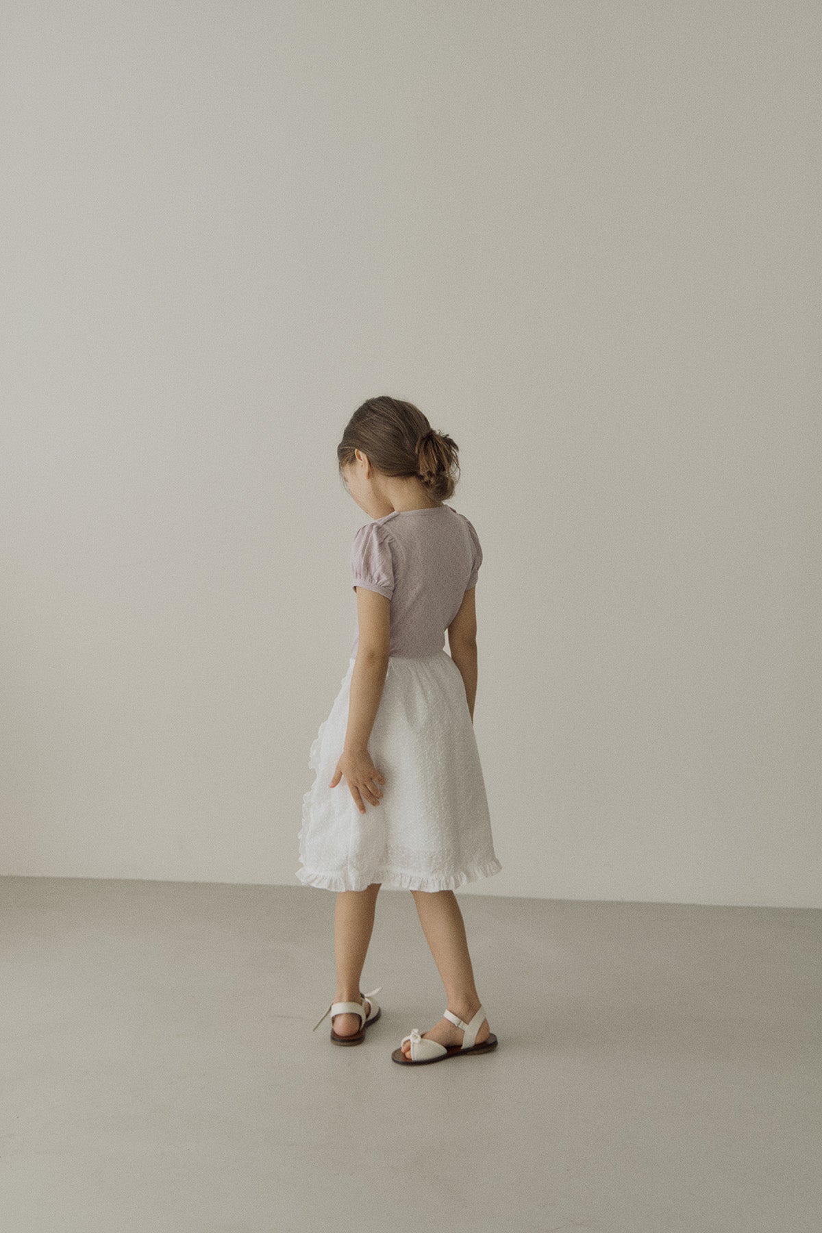 ［inné］Lace frill skirt (white)
