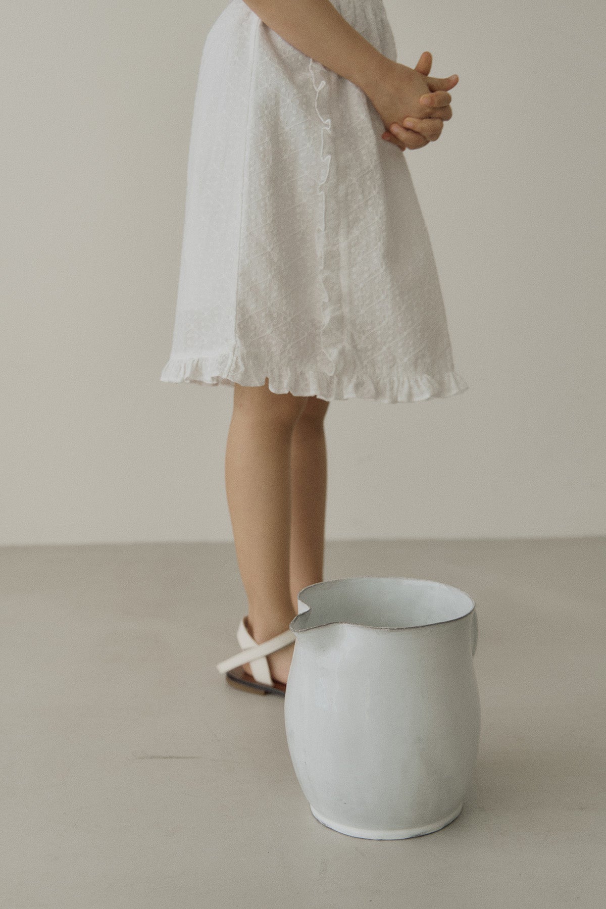 ［inné］Lace frill skirt (white)