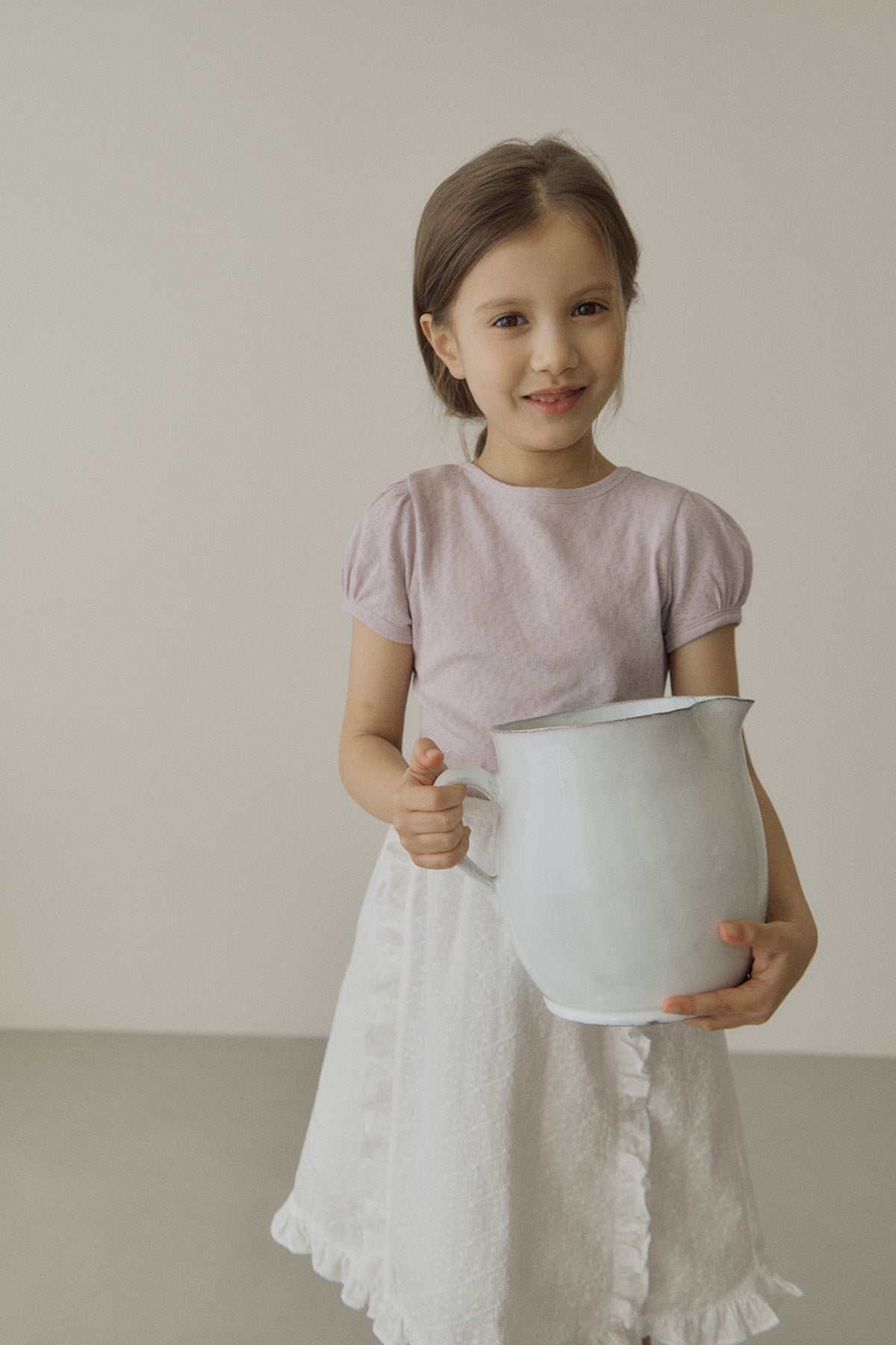 ［inné］Lace frill skirt (white)