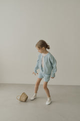 ［inné］Knit cardigan (blue)