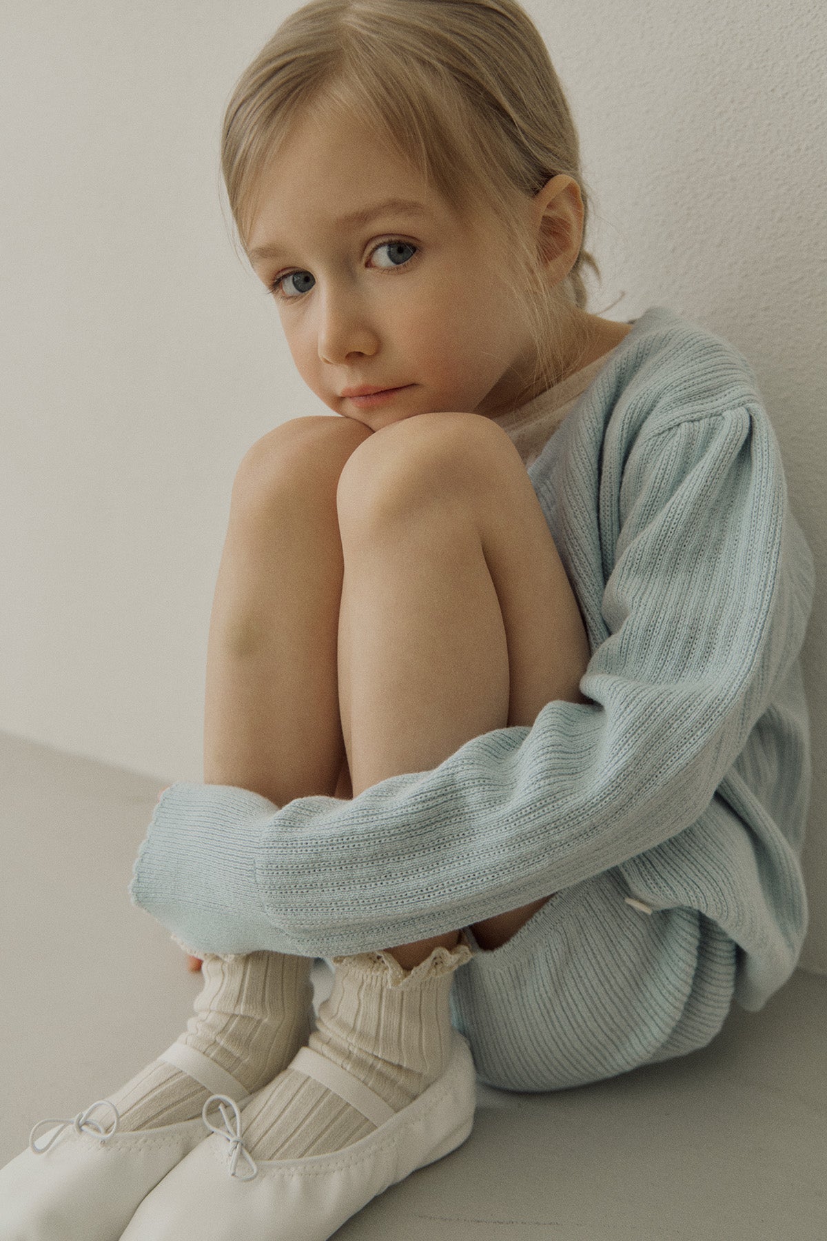 ［inné］Knit cardigan (blue)