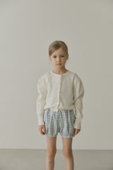 ［inné］Leni bloomer - Detachable suspenders (blue gingham)