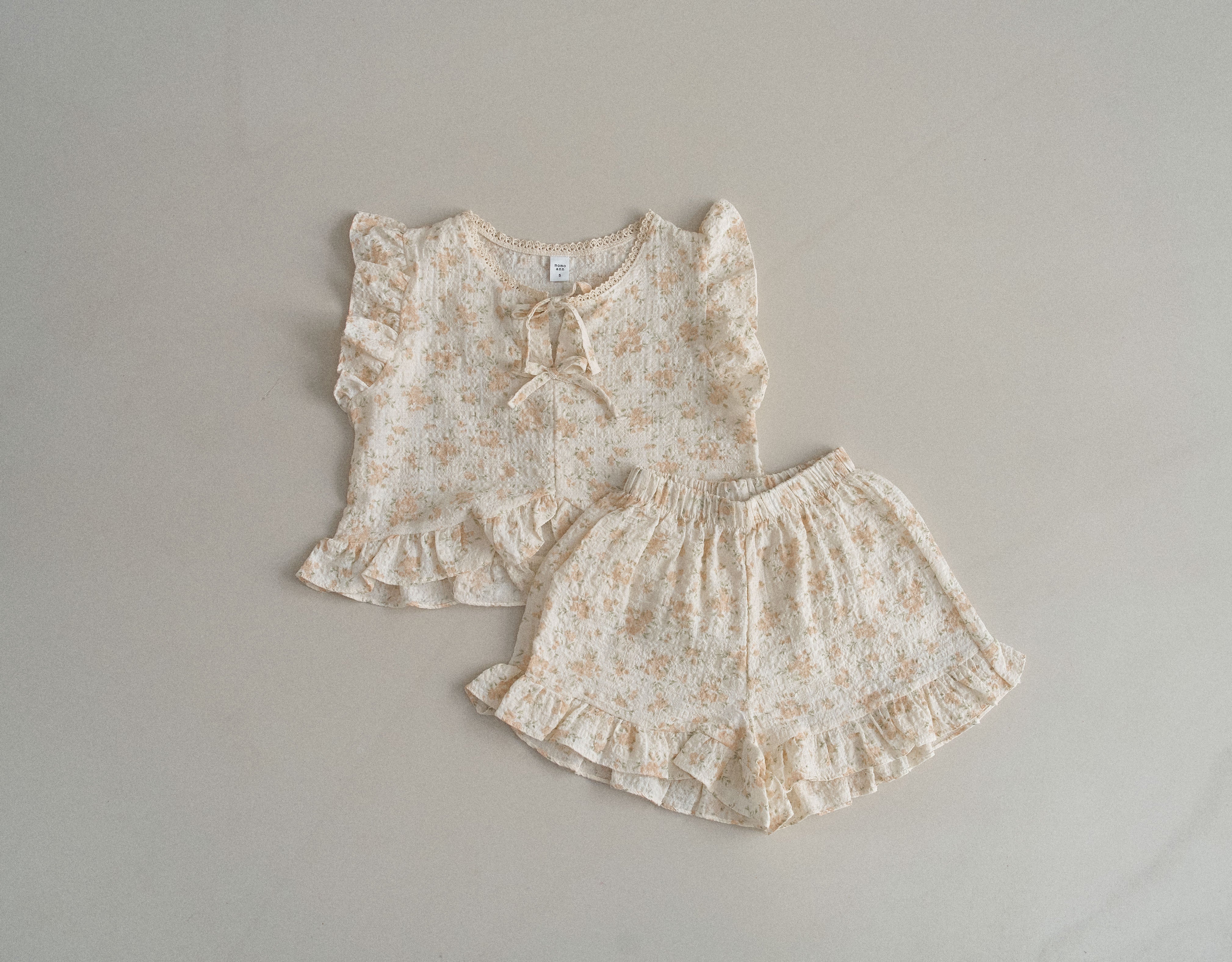 ［momo ann］Lilly flower frill set