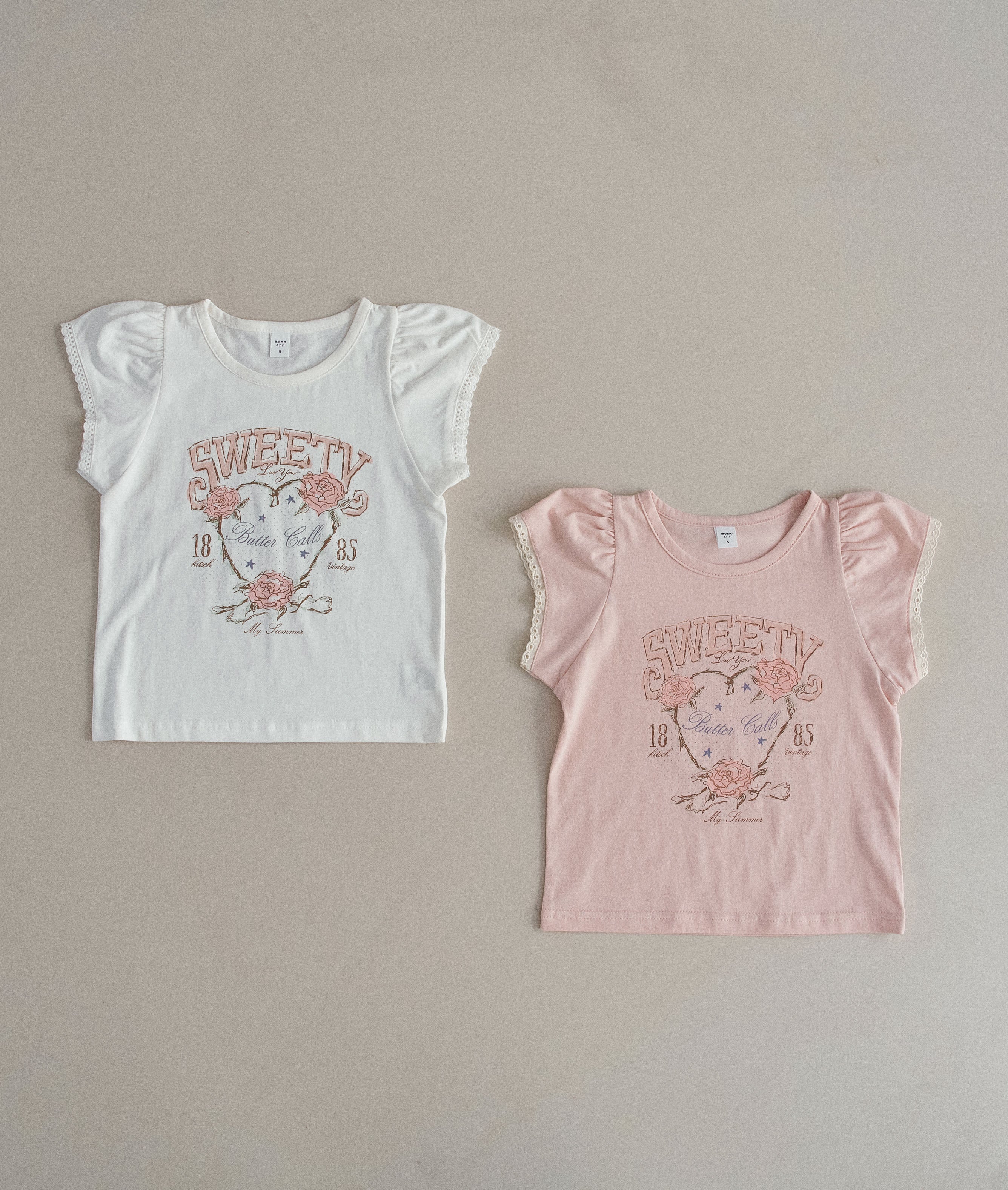 ［momo ann］Rose tee