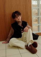 [whitesketchbook] Bichon boa vest