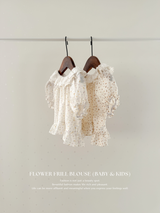 Flower frill blouse (baby & kids)