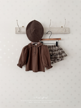 Roman check cancan pants