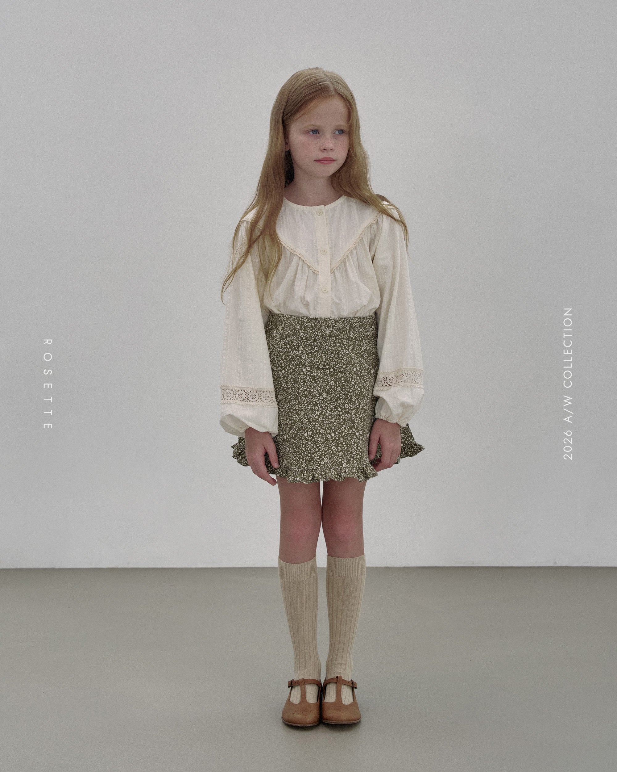 ［ROSETTE］Janet frill skirt