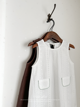 Lace pocket one-piece