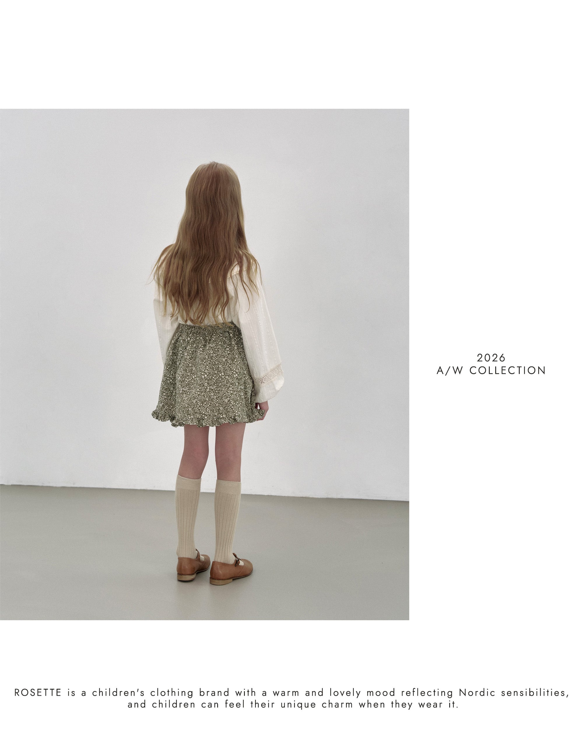［ROSETTE］Janet frill skirt