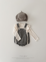 Petit lace suspender suit