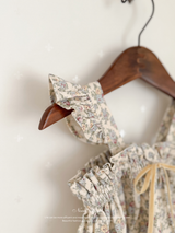 Garden frill ribbon rompers