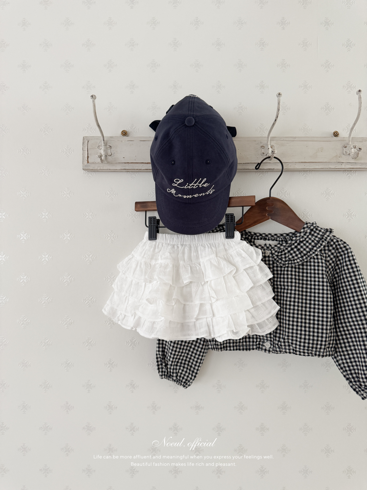 Bell check blouse