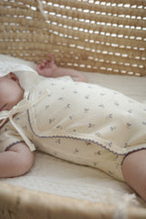 Ail flower newborn rompers