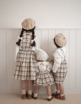 Miserable check suspender pants