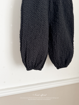 Dot crinkle jogger pants