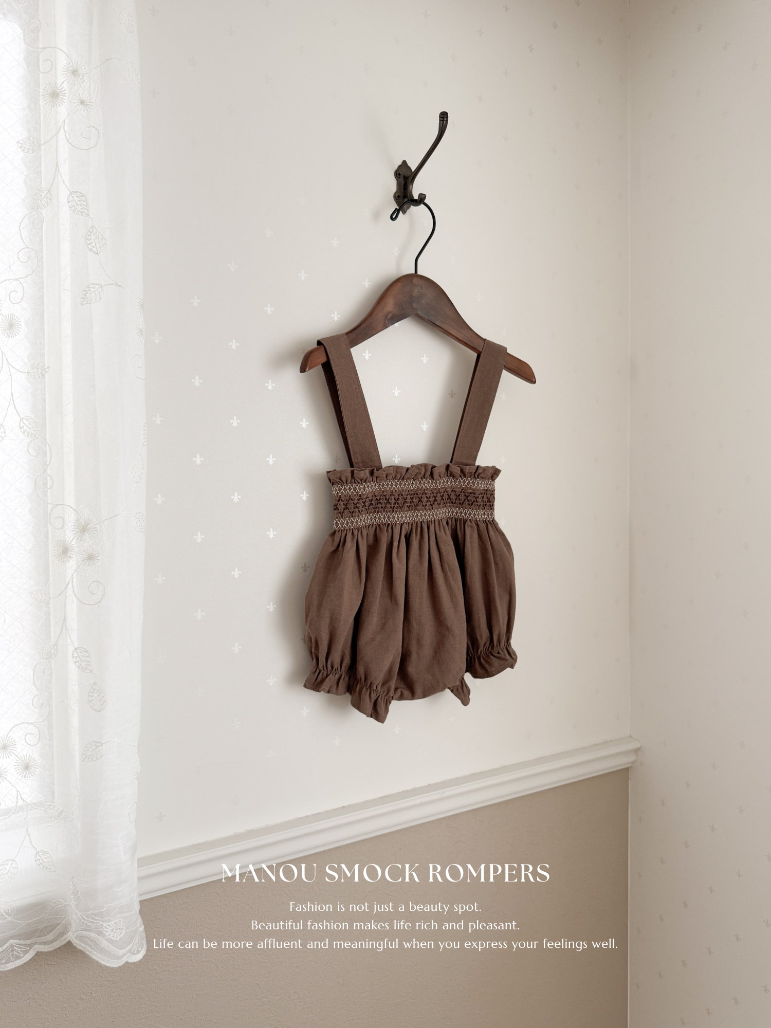 Manou smock rompers