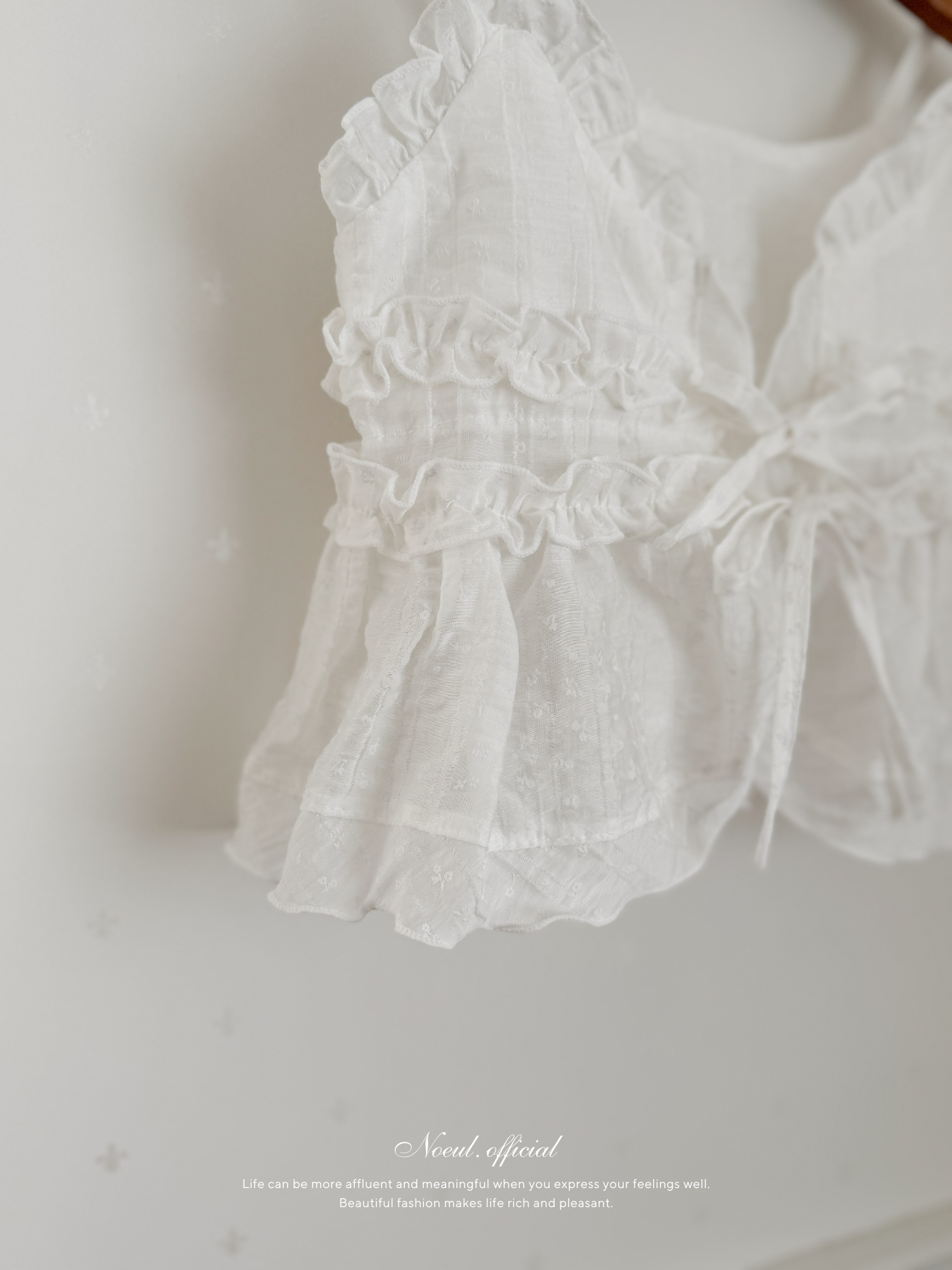 Garden shirring bustier