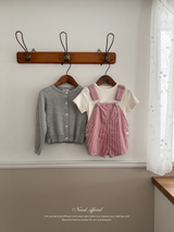 Cotton berry short overalls