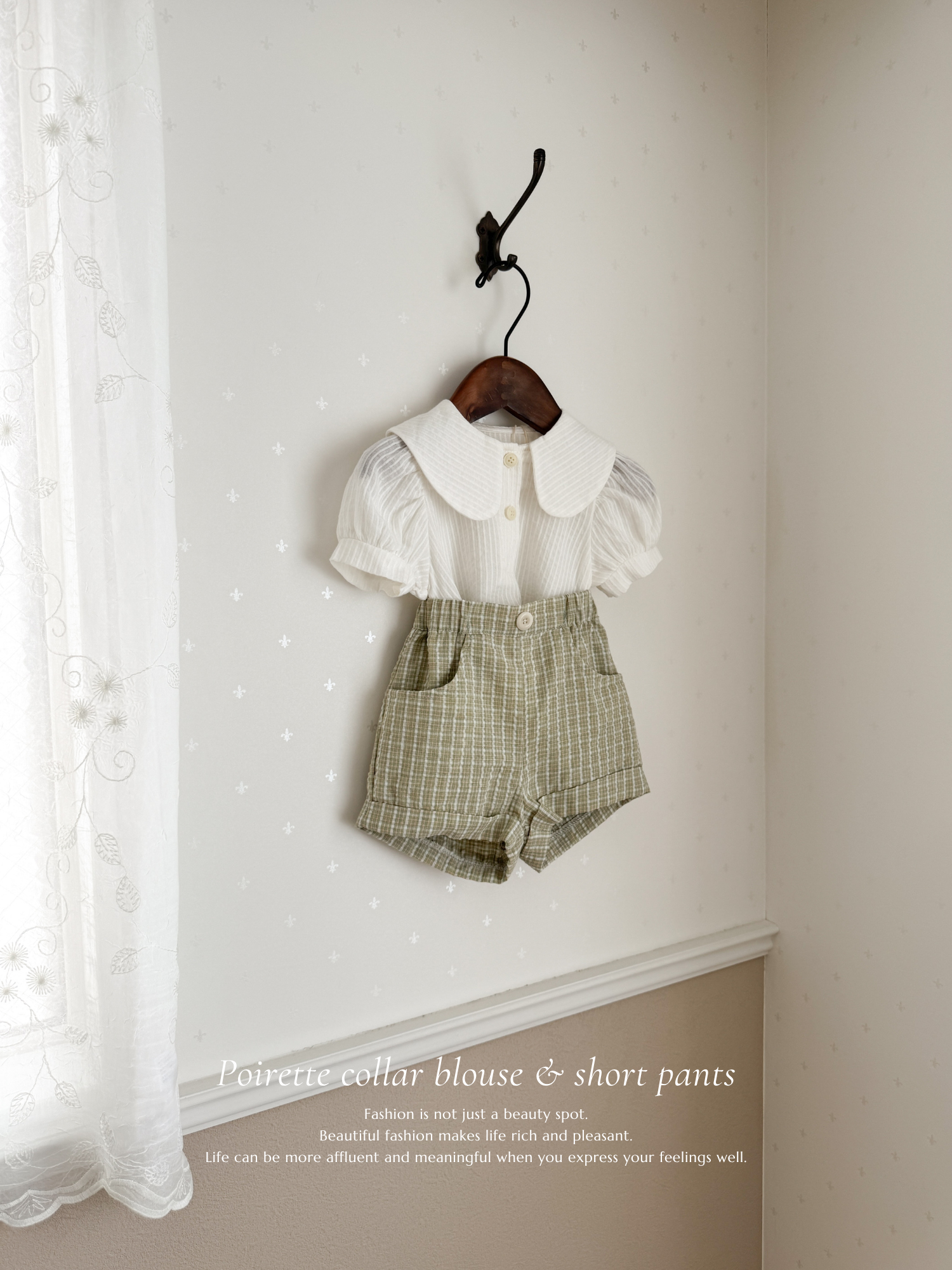 Poirette collar blouse