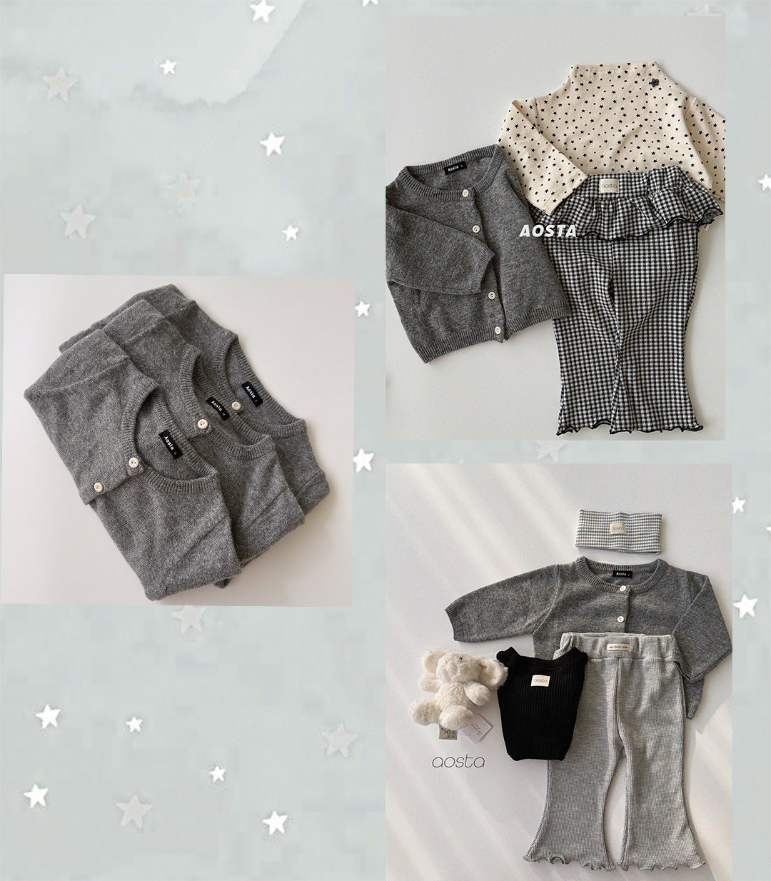 ［Aosta］Knit Cashmere Cardigan