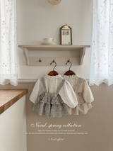 Dobby frill suspender skirt