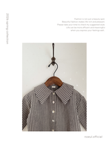 Stripe collar blouse (kids)