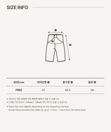 ［peekaboo］Ribbon maternity stretch pants (short)