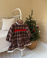 ［Aosta］Check one-piece